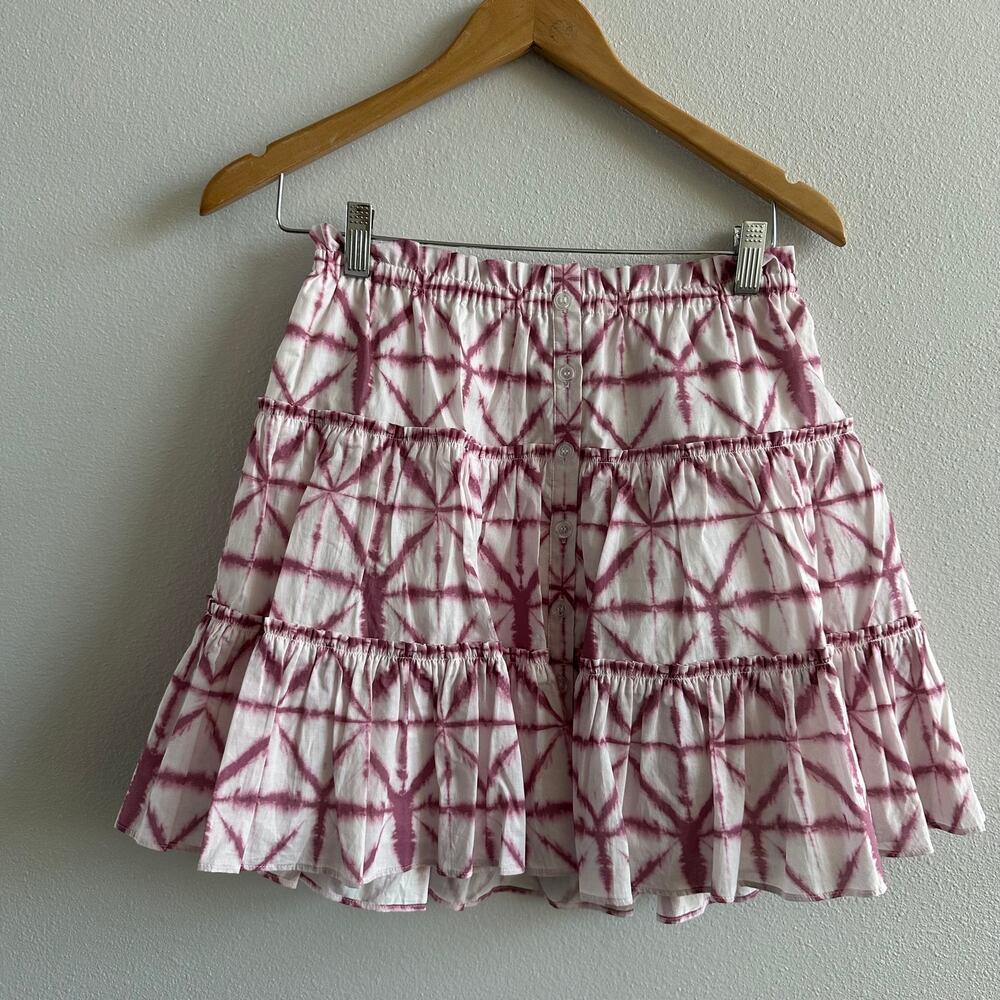 INTERMIX Estelle Batik Cotton Mini Skirt Size Small New